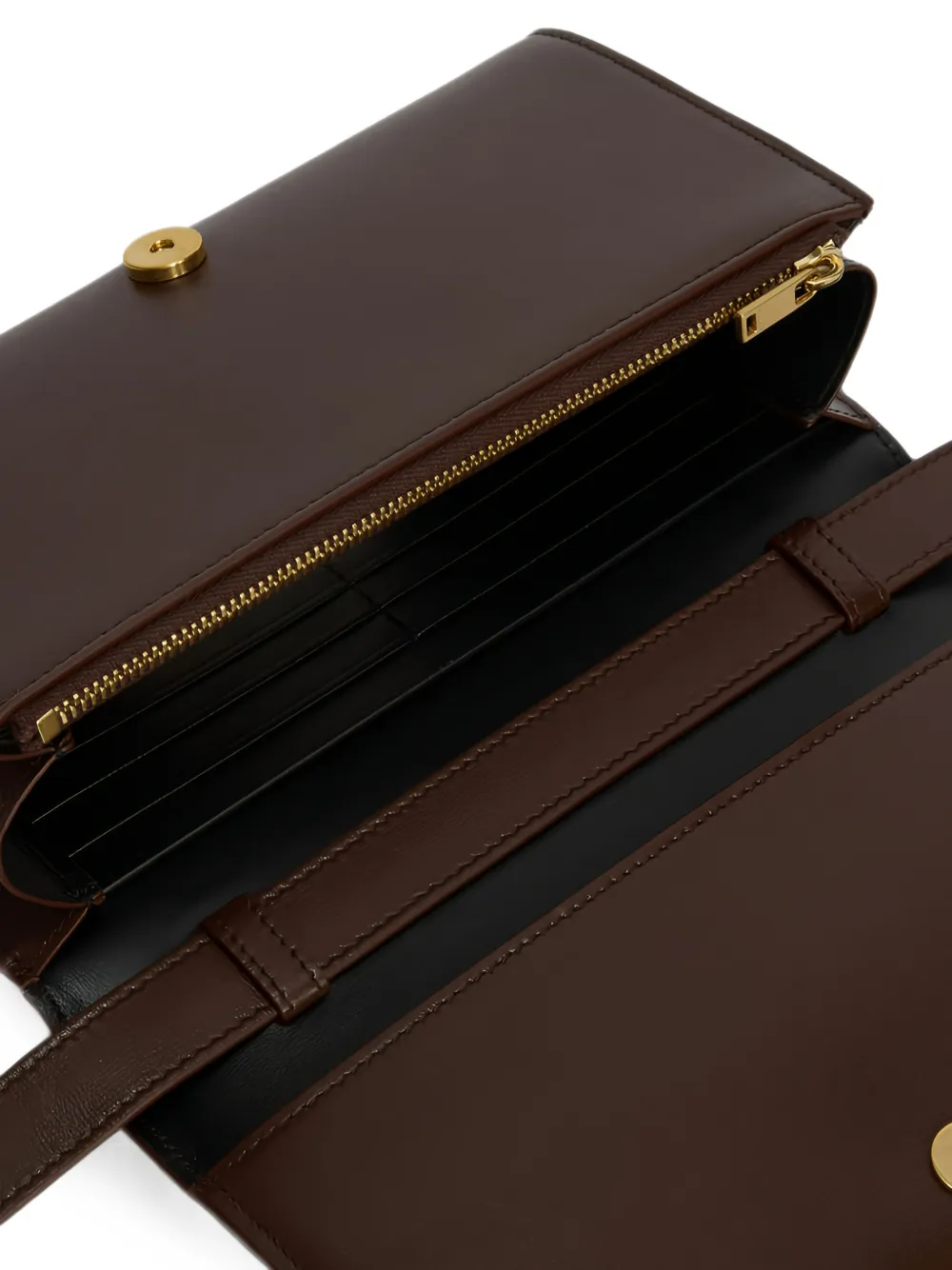 Jil Sander All Day leren crossbodytas Bruin