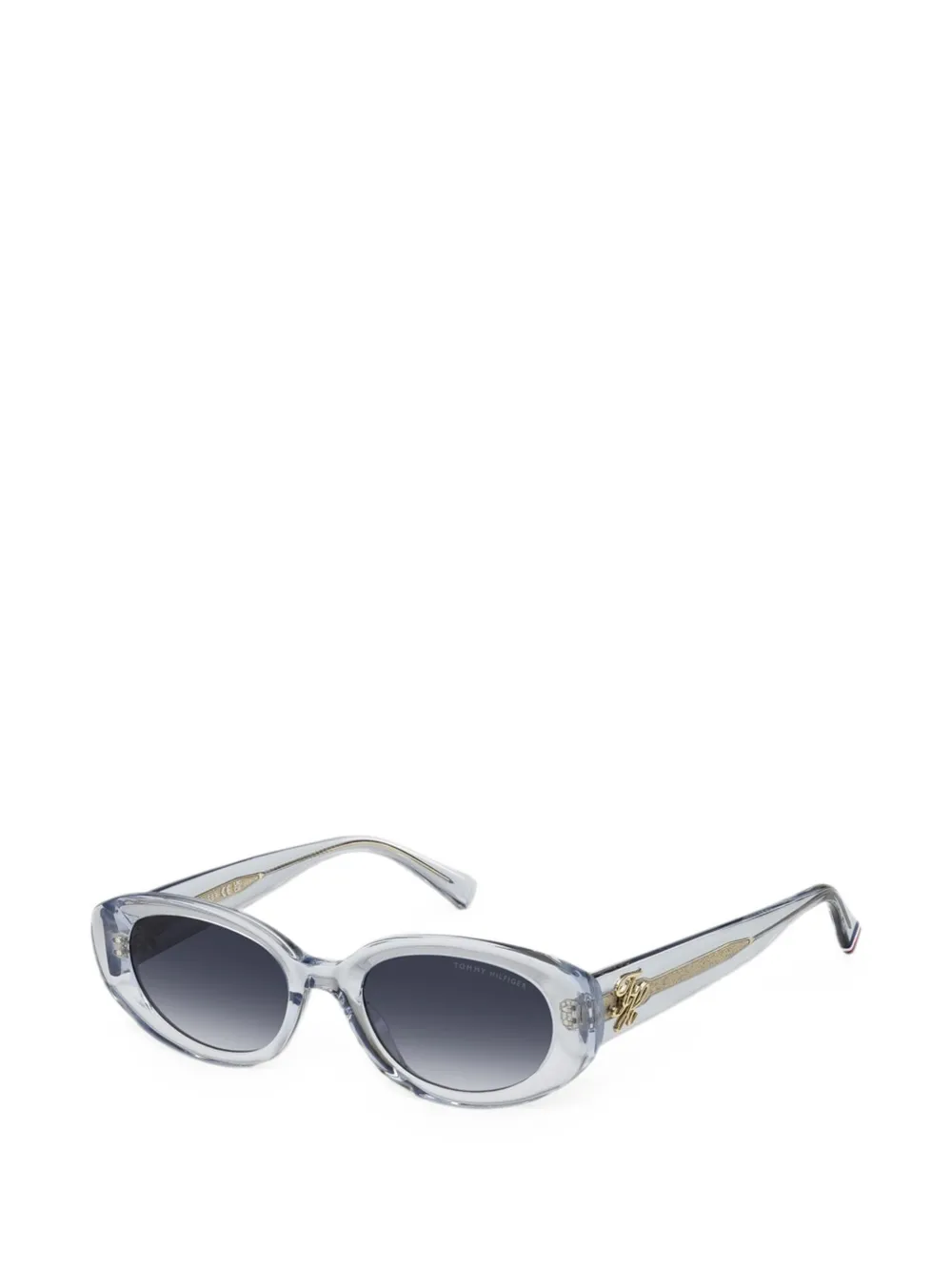 Tommy Hilfiger Zonnebril met ovalen montuur Blauw