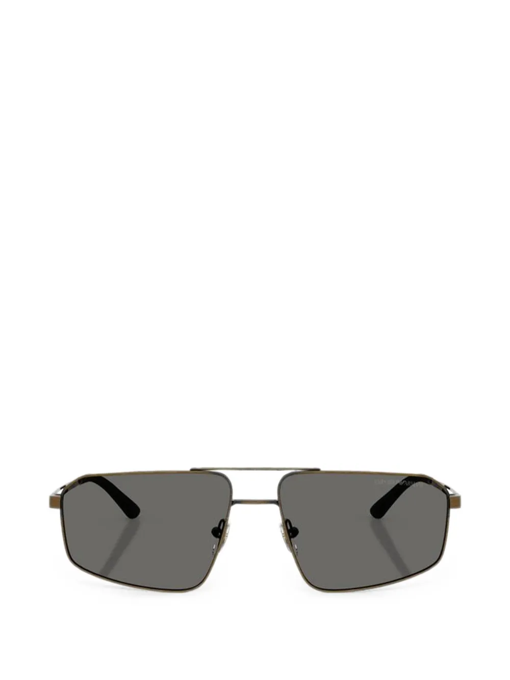 Emporio Armani geometric-frame sunglasses - Braun