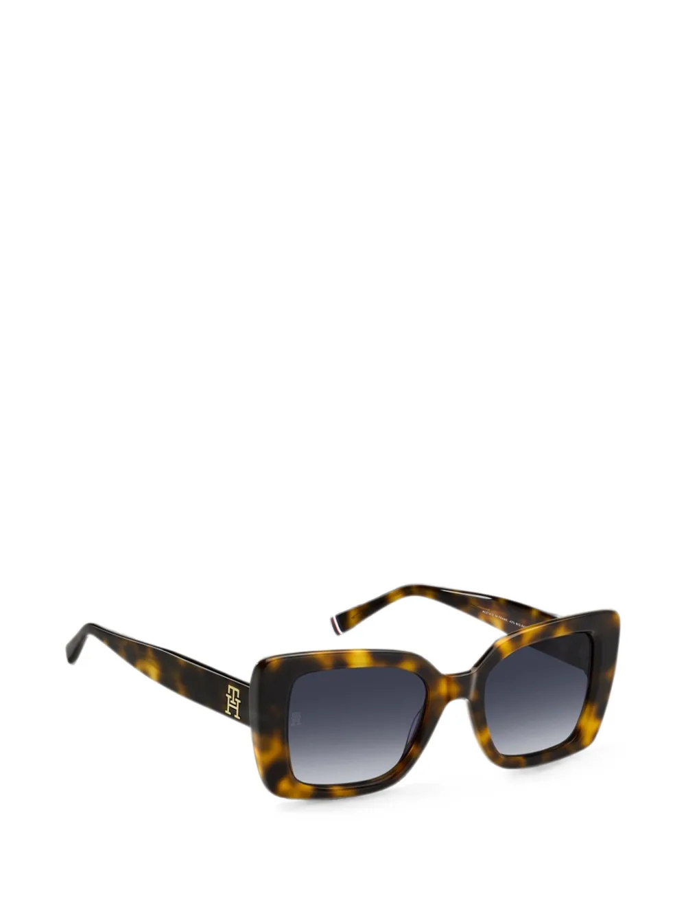 Tommy Hilfiger Zonnebril met vierkant montuur Bruin