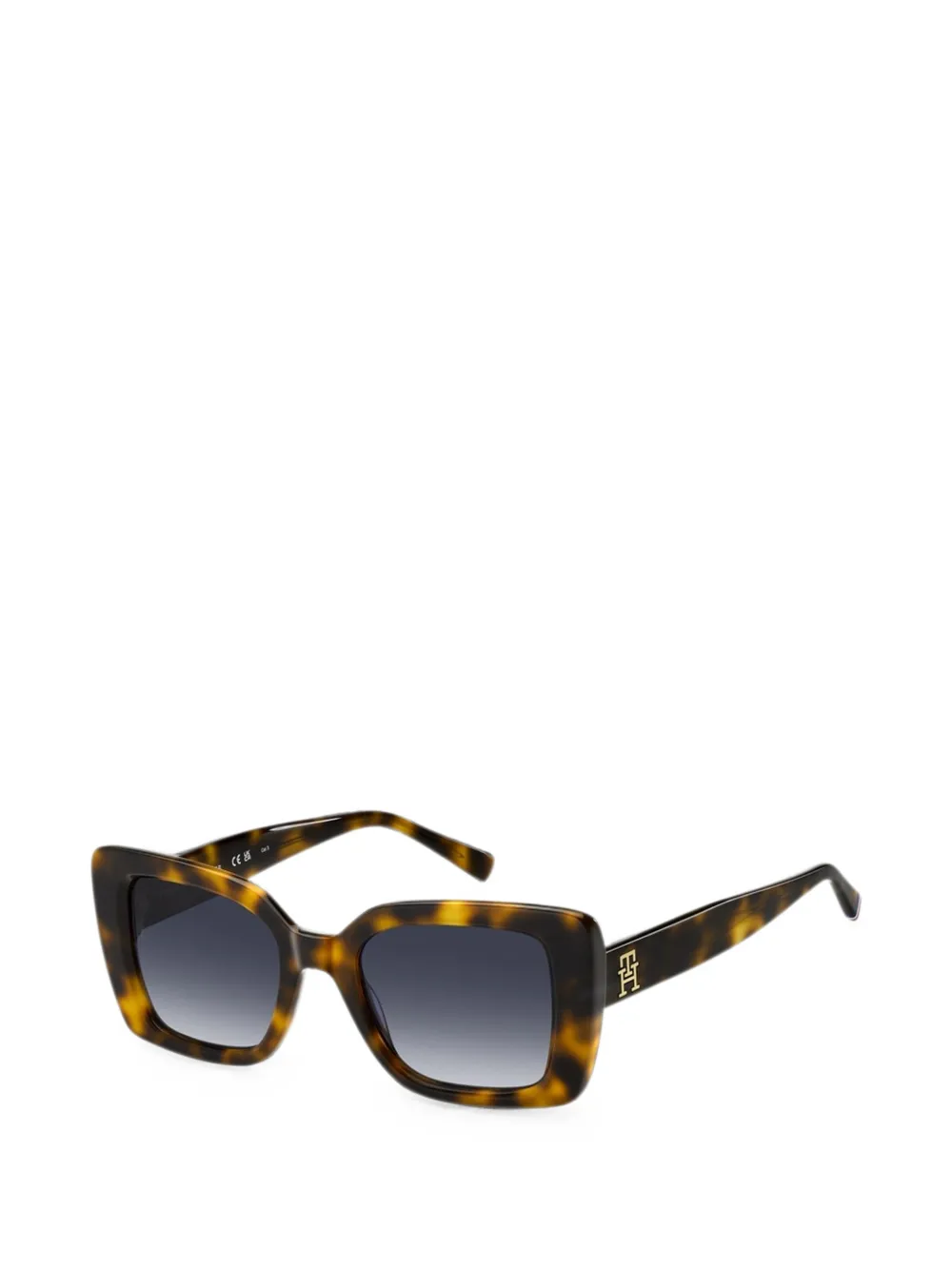 Tommy Hilfiger Zonnebril met vierkant montuur Bruin