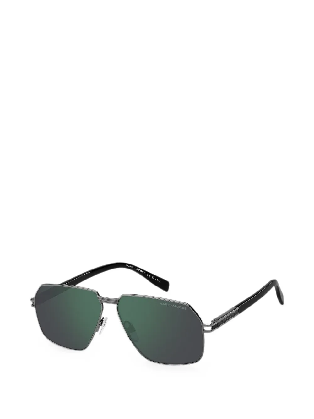 Marc Jacobs Eyewear Zonnebril met geometrisch metalen montuur Grijs