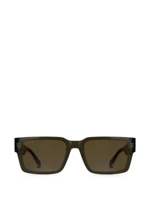 Lacoste tortoiseshell-effect rectangle-frame sunglasses