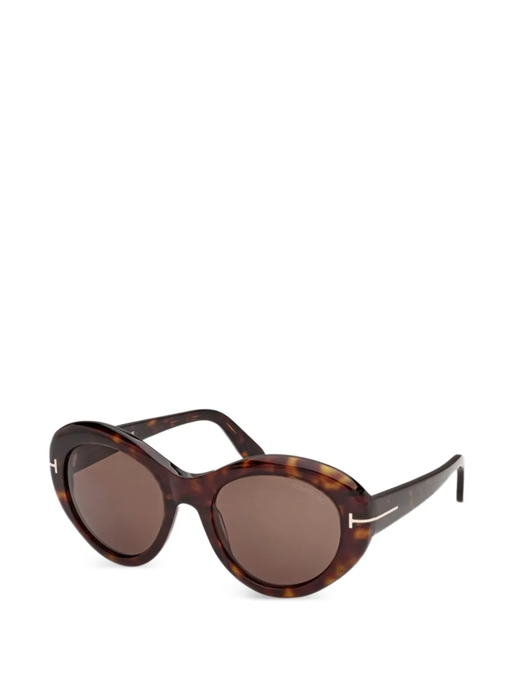 TOM FORD Eyewear Elodie-02 round-frame sunglasses - Braun