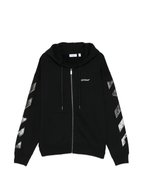 Off-White metal-arrow zip-up hoodie