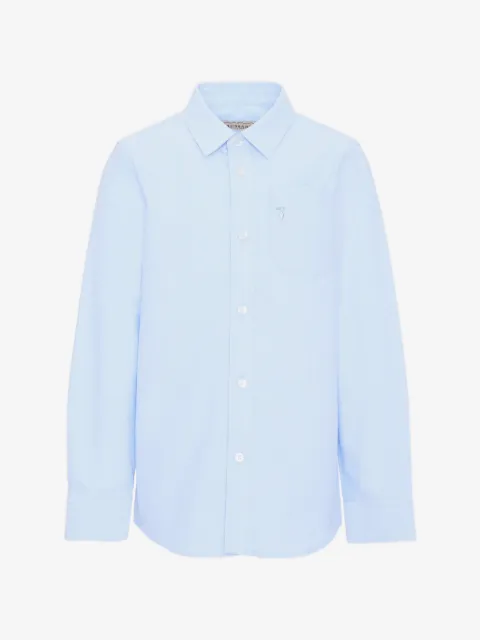 TRUSSARDI JUNIOR camisa con botones y logo bordado
