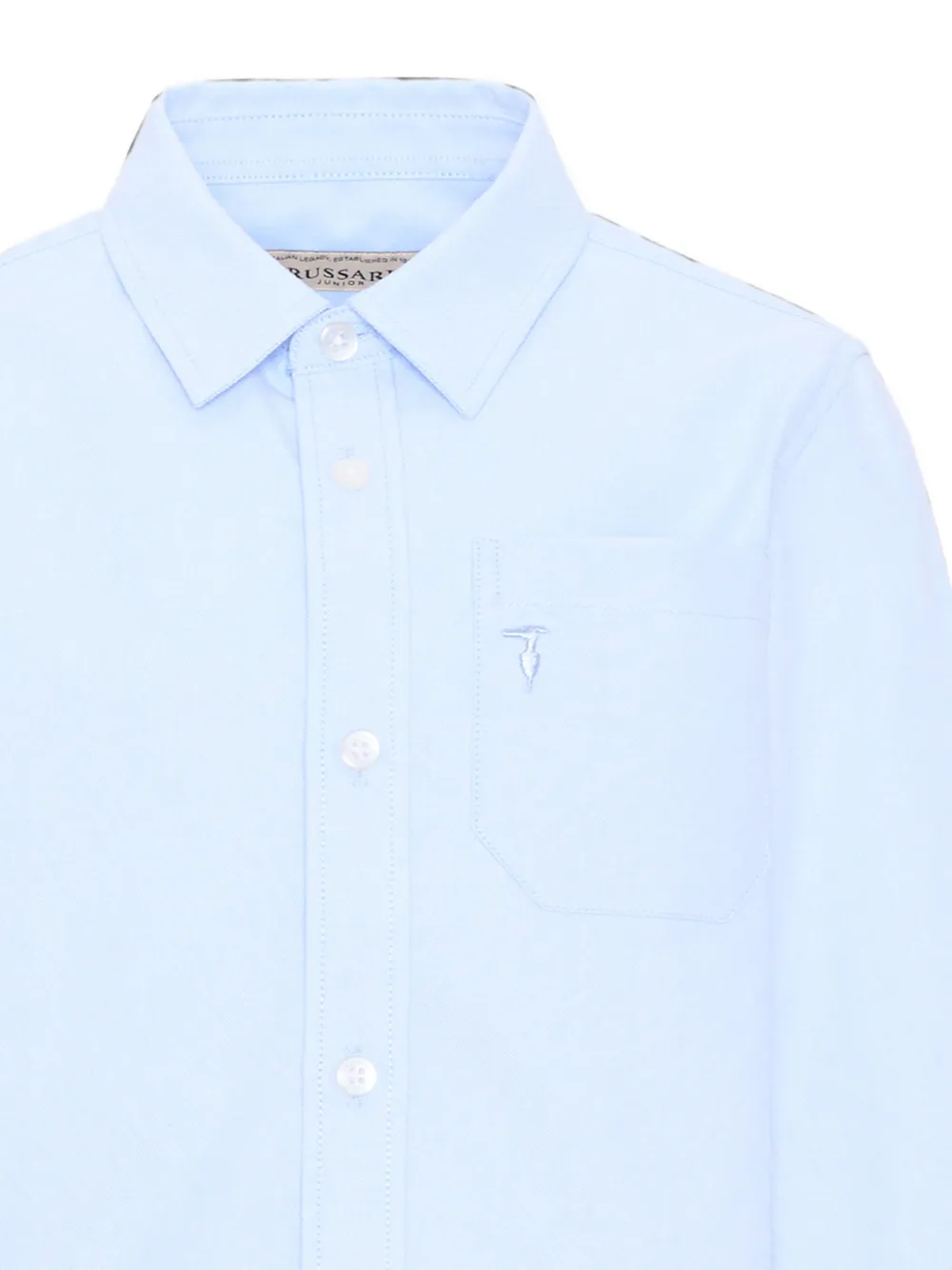 TRUSSARDI JUNIOR Shirt met geborduurd logo Blauw