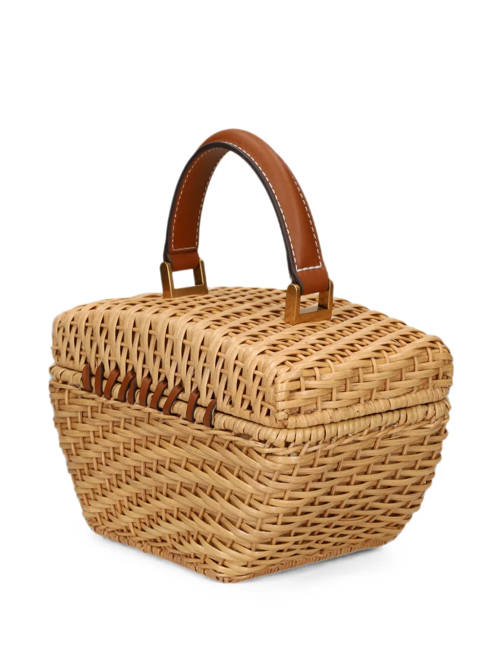 Cult Gaia Geweven shopper Beige