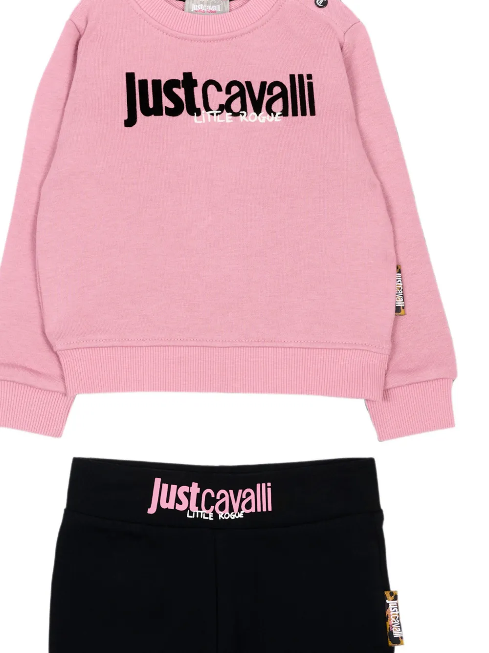 Just Cavalli Kids Trainingspak met logoprint Roze