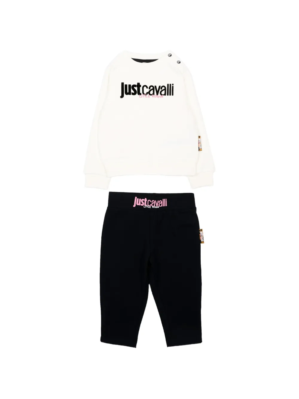 Just Cavalli Kids logo-print tracksuit - Weiß