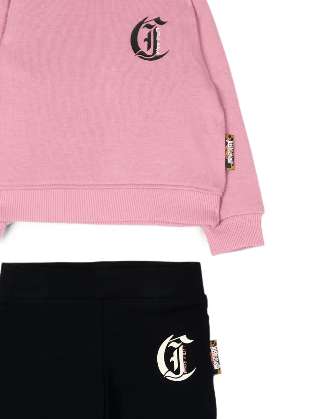 Just Cavalli Kids Trainingspak met logoprint Roze