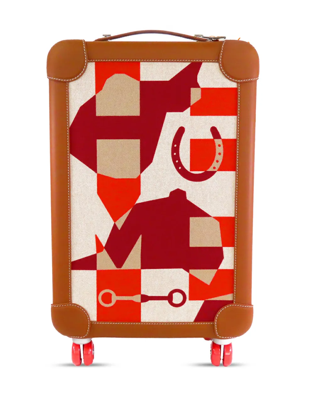 Hermès Pre-Owned 2022 H Plume and Taurillon Regate RMS Cabin Suitcase travel bag - Marrone