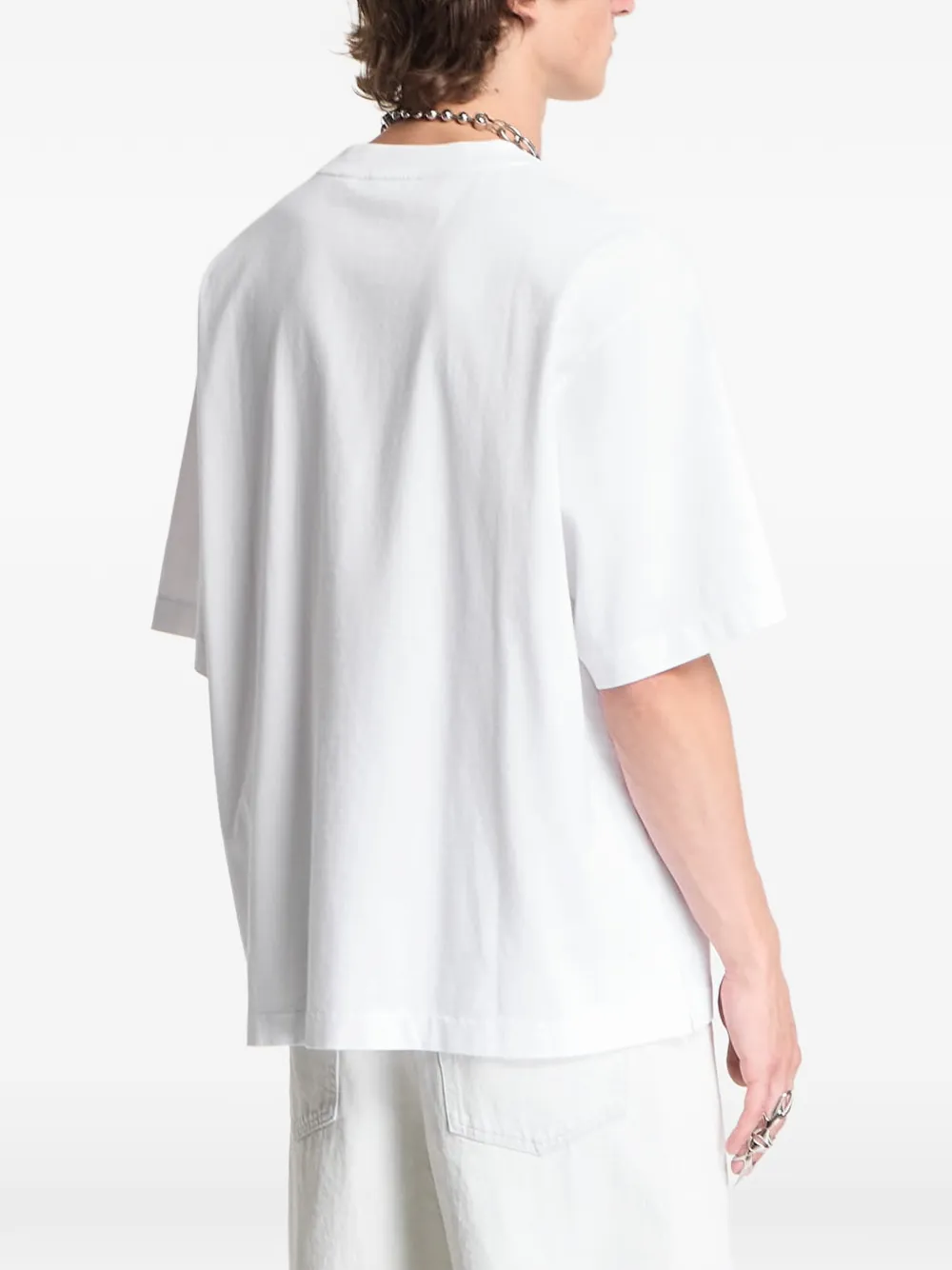 Off-White T-shirt met logoprint Wit
