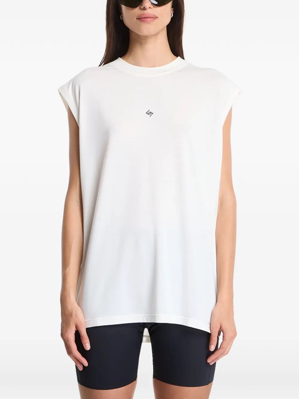 Represent 247 Dna Oversized Tank Top In White