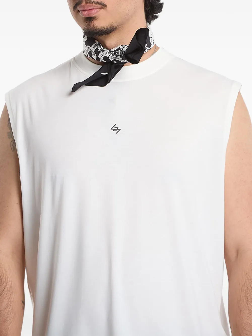 Represent 247 Dna Oversized Tank Top In White