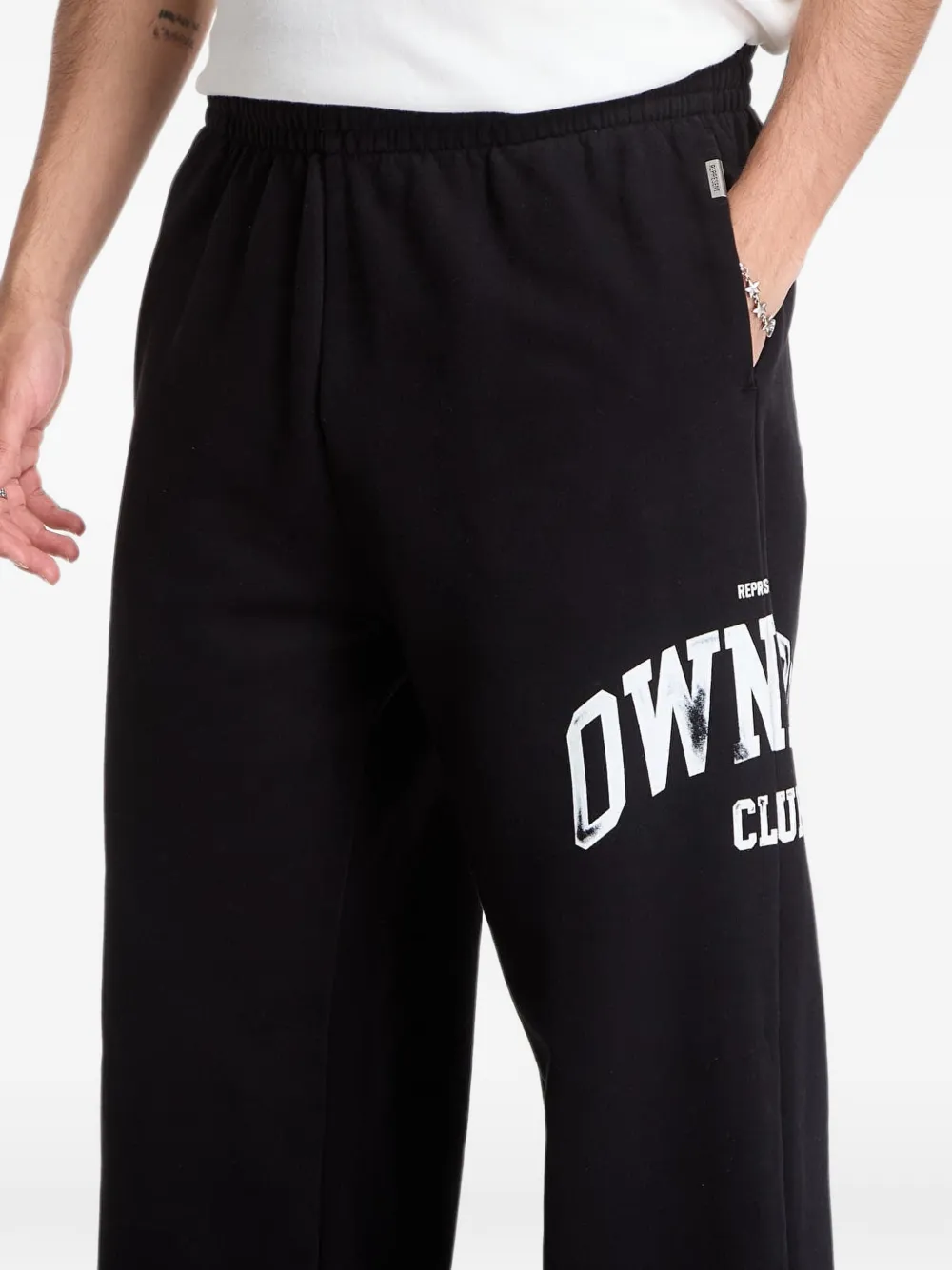 Represent Trainingsbroek met print Zwart