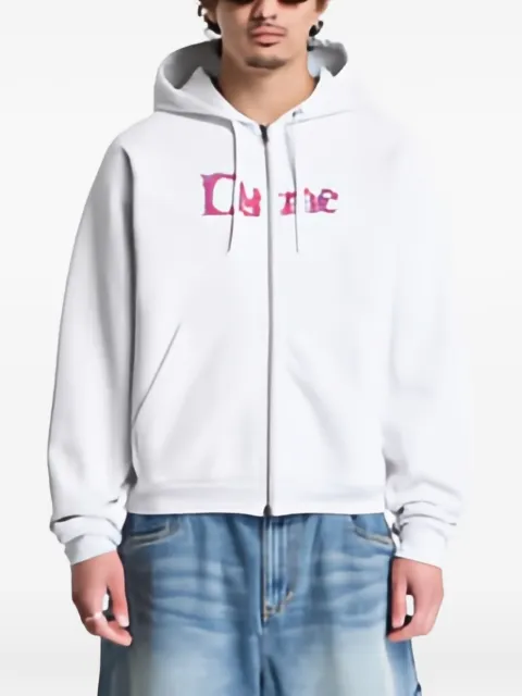dime Veins logo-embroidered hoodie