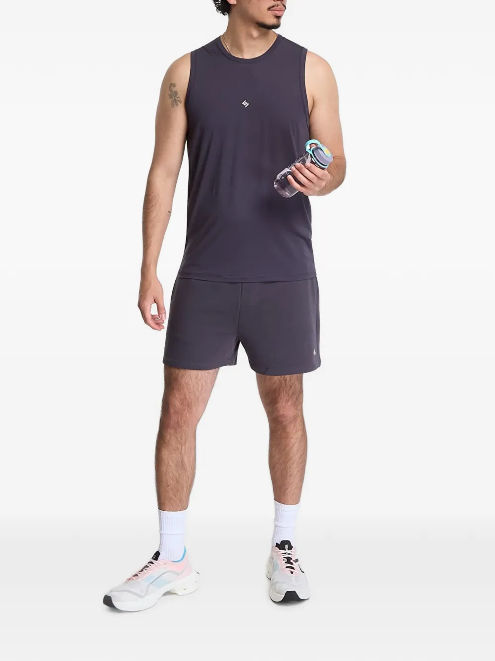 Represent 247 top met logoprint Grijs