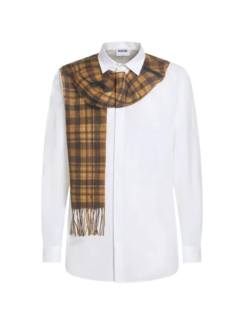 Moschino printed cotton-poplin shirt