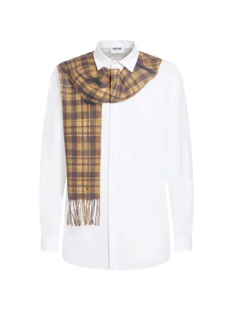 Moschino printed cotton-poplin shirt