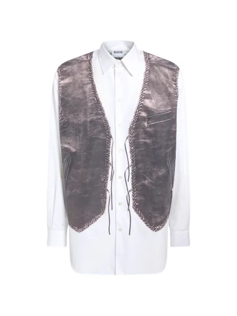 Moschino printed cotton poplin shirt
