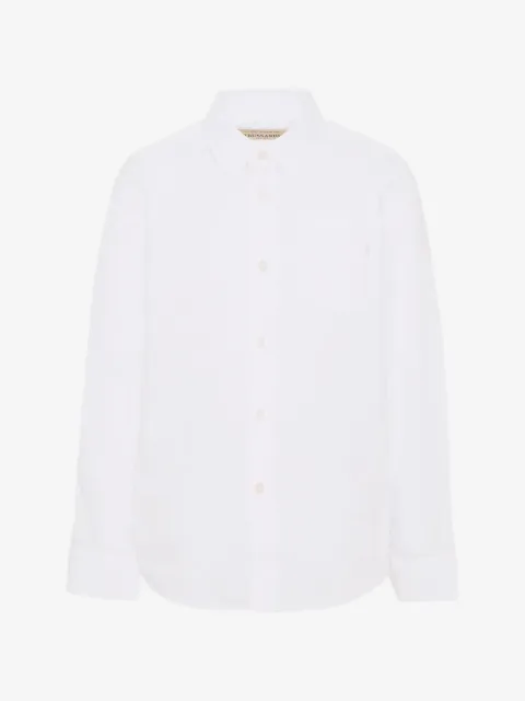 TRUSSARDI JUNIOR camisa manga larga con bolsillo en el pecho