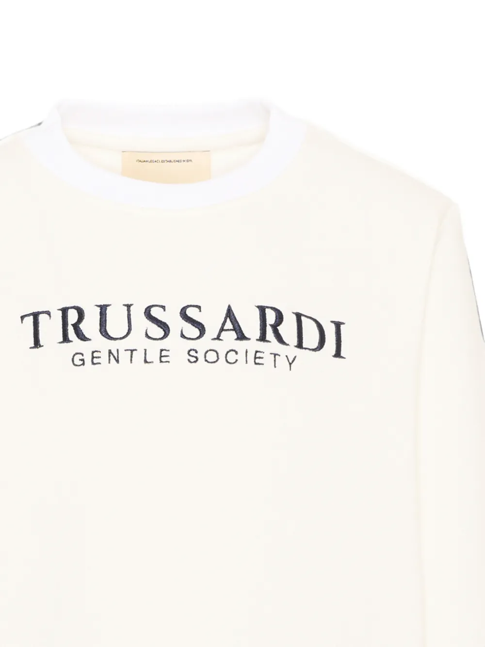 TRUSSARDI JUNIOR Sweater met geborduurd logo Beige