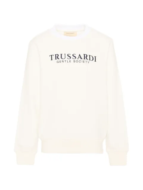 TRUSSARDI JUNIOR logo-embroidered sweatshirt