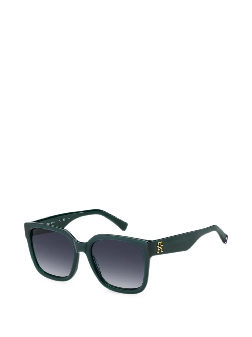 Tommy Hilfiger Zonnebril met vierkant montuur Groen