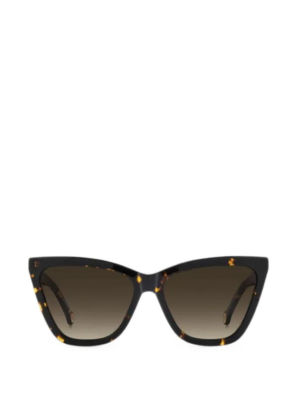 Carolina Herrera Cat-eye Frame Sunglasses in Brown