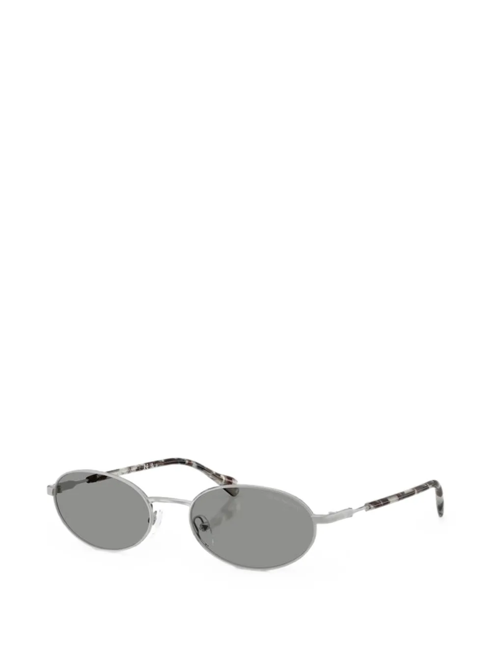 Emporio Armani Zonnebril met ovalen montuur Zilver