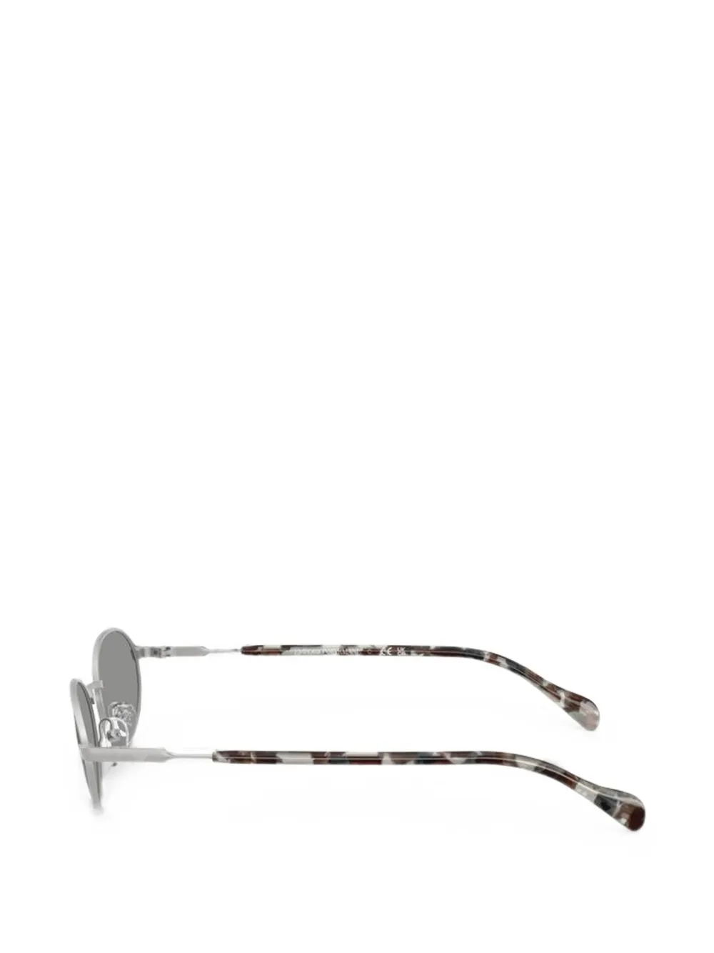 Emporio Armani Zonnebril met ovalen montuur Zilver