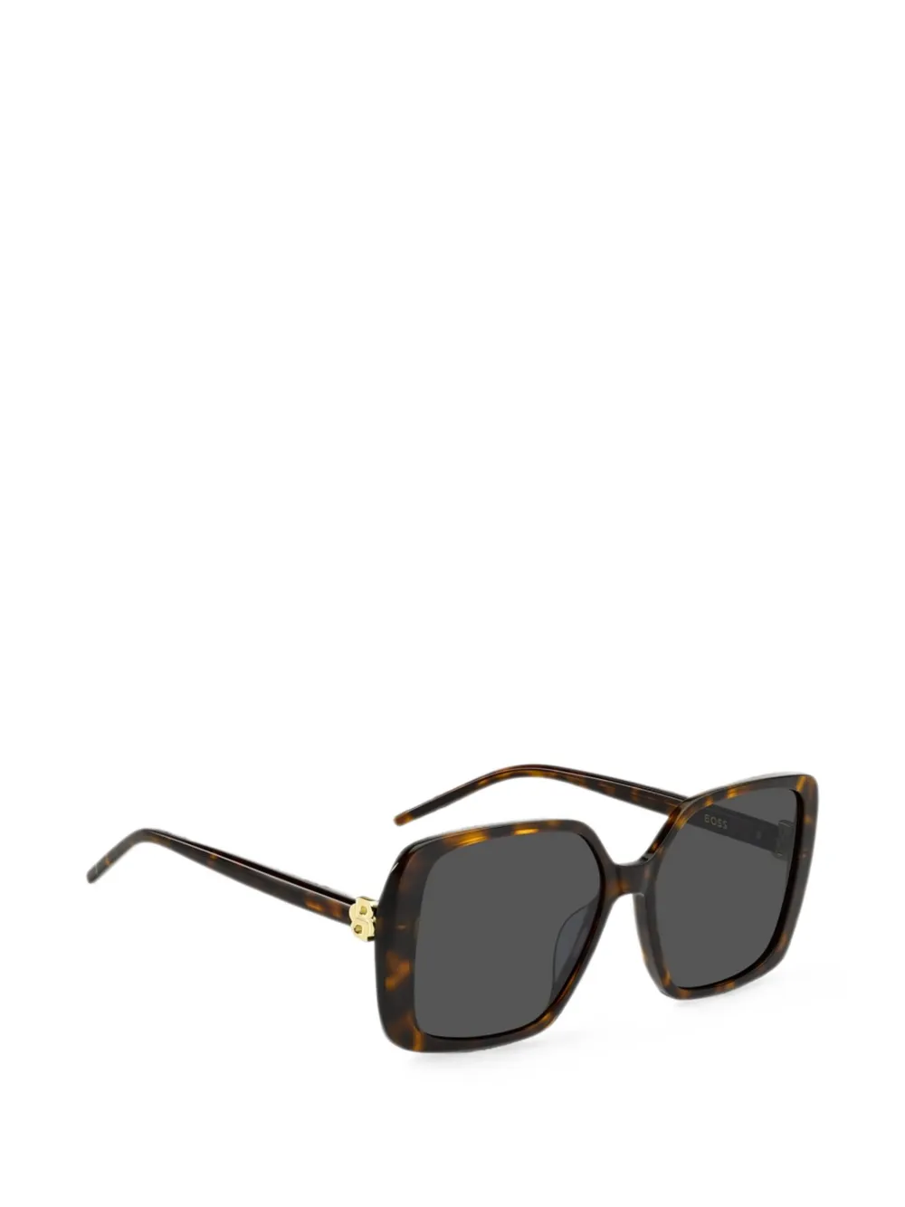 BOSS Double B zonnebril met monogram Bruin