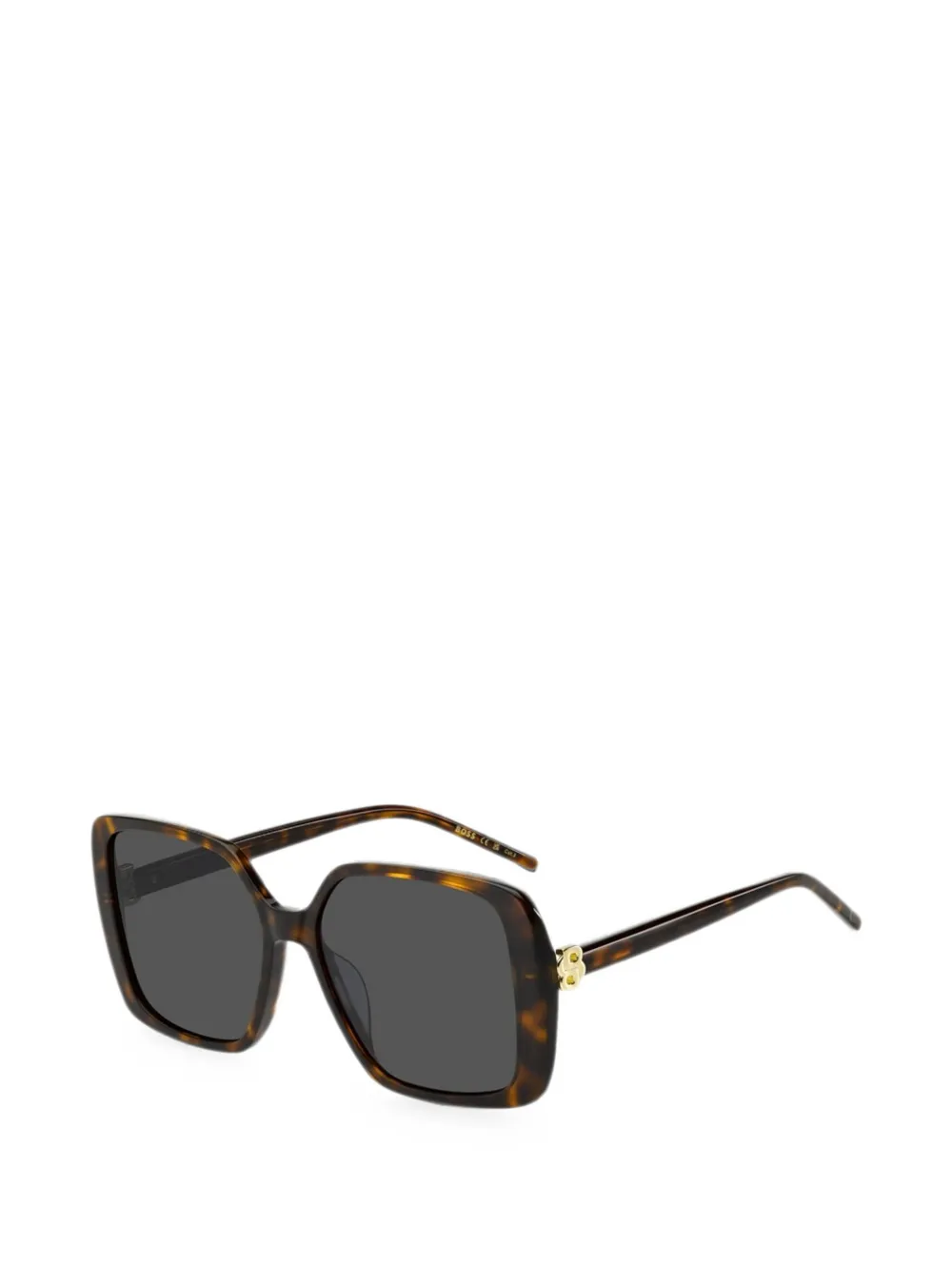 BOSS Double B zonnebril met monogram Bruin