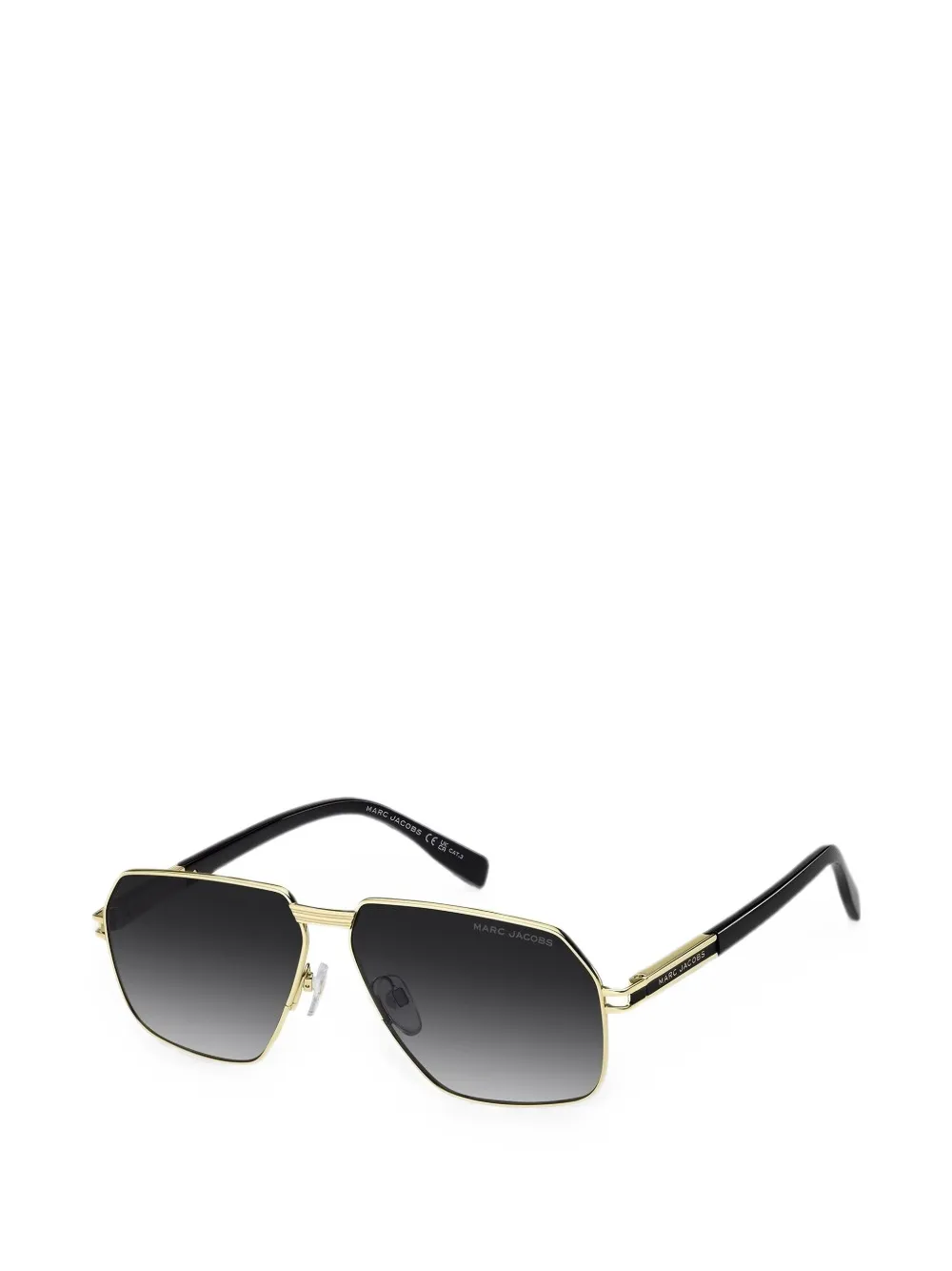 Marc Jacobs Eyewear Zonnebril met geometrisch montuur Goud