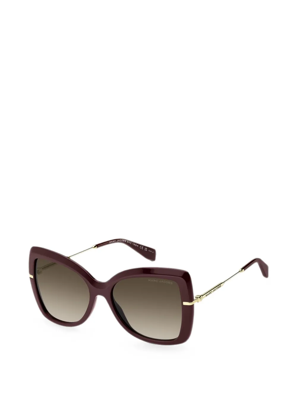 Marc Jacobs Eyewear Zonnebril met vlinder montuur Rood