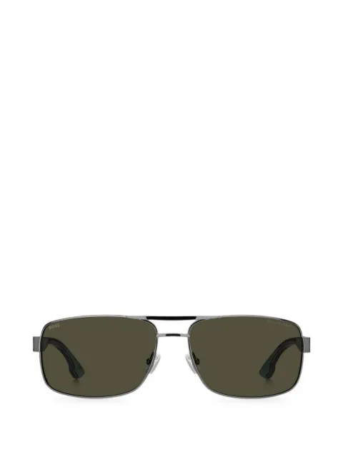BOSS polarized rectangle-frame sunglasses