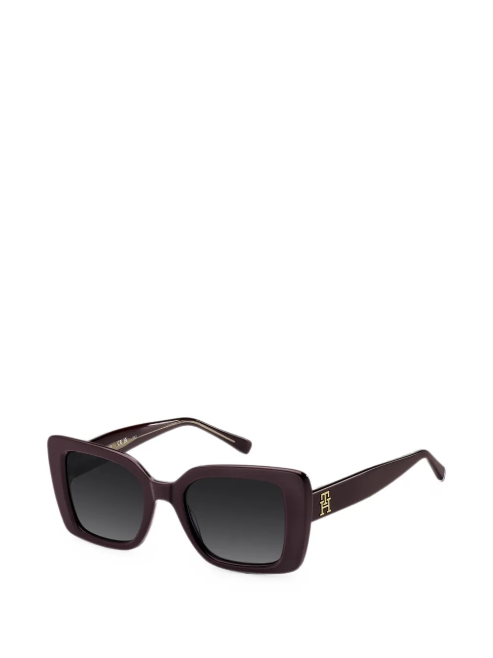 Tommy Hilfiger Zonnebril met geometrisch montuur en TH monogram Paars