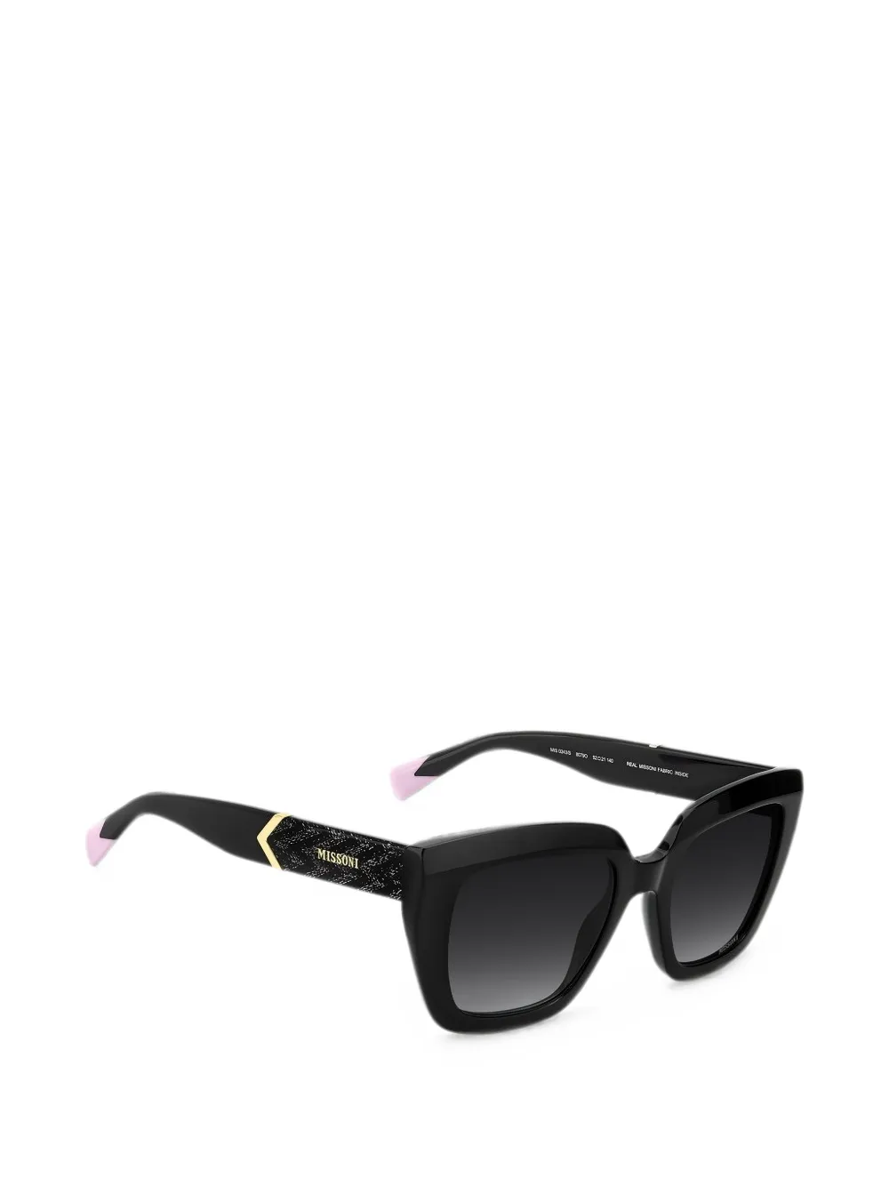 MISSONI EYEWEAR Zonnebril met vierkant montuur Zwart
