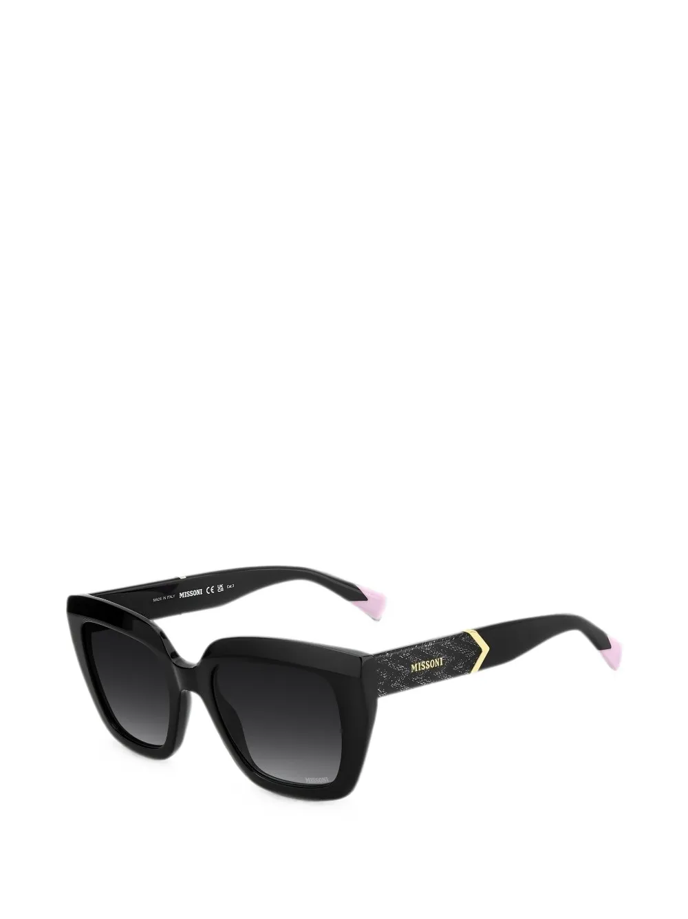 MISSONI EYEWEAR Zonnebril met vierkant montuur Zwart