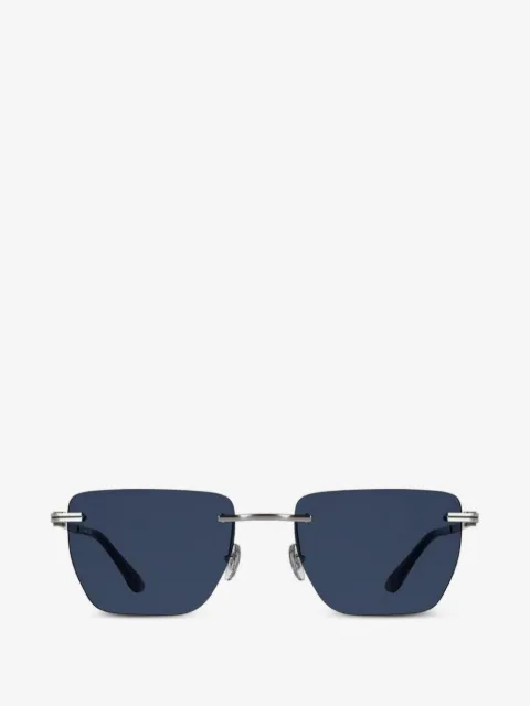 Lacoste rimless rectangle-frame sunglasses