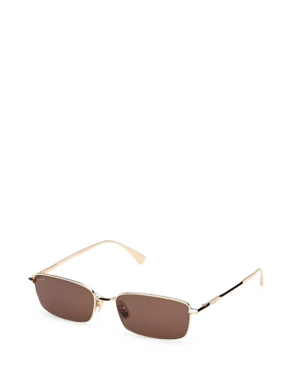 Max Mara Eyewear rectangle-frame sunglasses - Oro