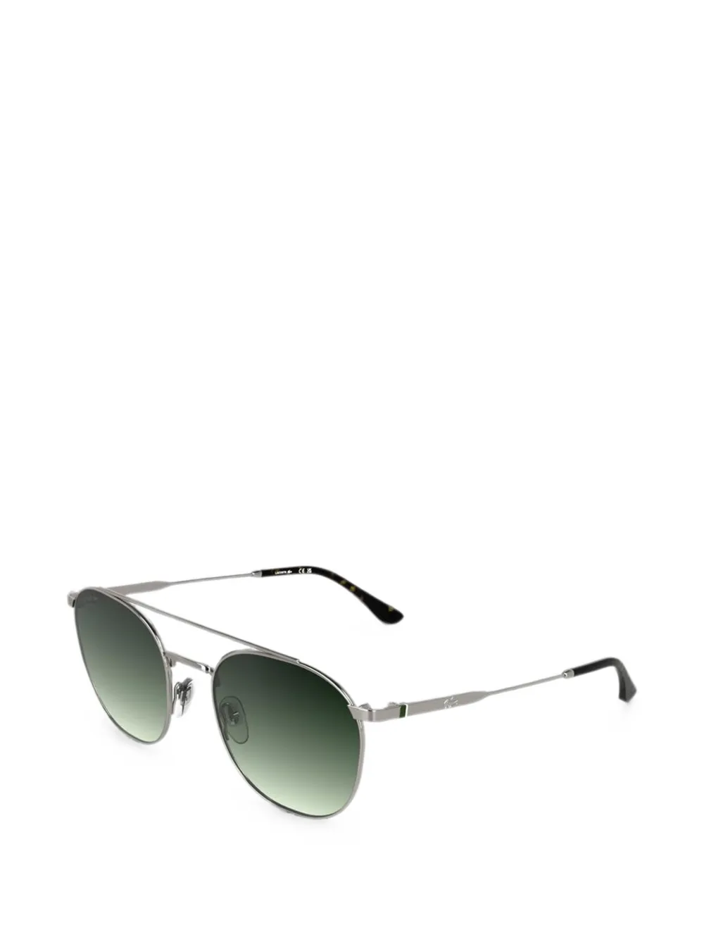 Lacoste Zonnebril met geometrisch montuur Zilver