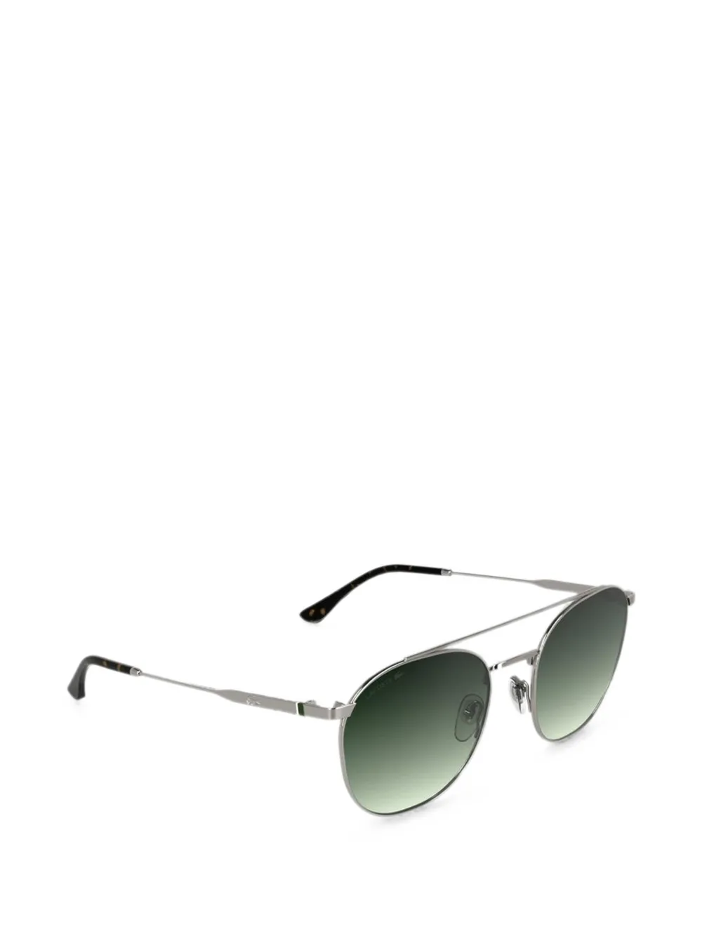 Lacoste Zonnebril met geometrisch montuur Zilver