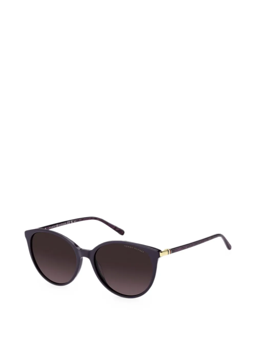 Tommy Hilfiger Zonnebril met rond montuur Paars