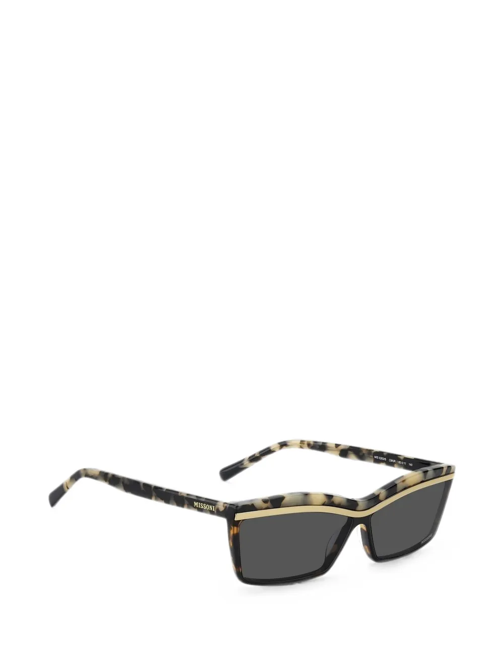 MISSONI EYEWEAR Missoni Seasonal zonnebril met rechthoekig montuur Beige