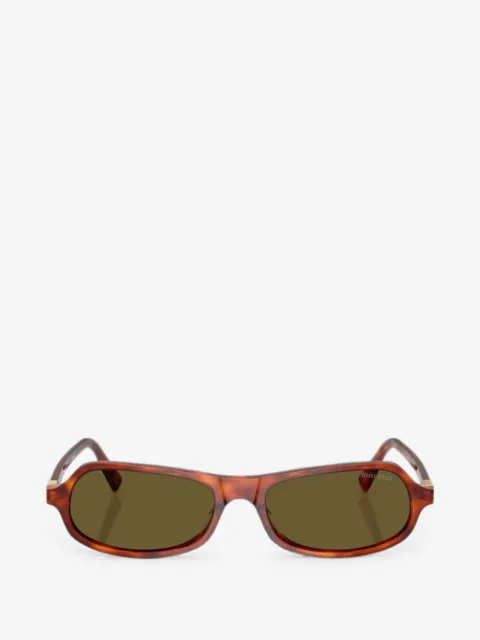 Miu Miu tortoiseshell-effect logo-plaque sunglasses