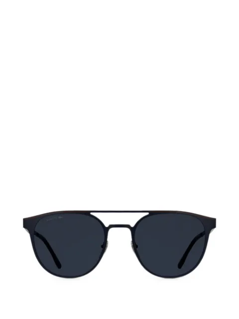 Lacoste double-bridge round-frame sunglasses