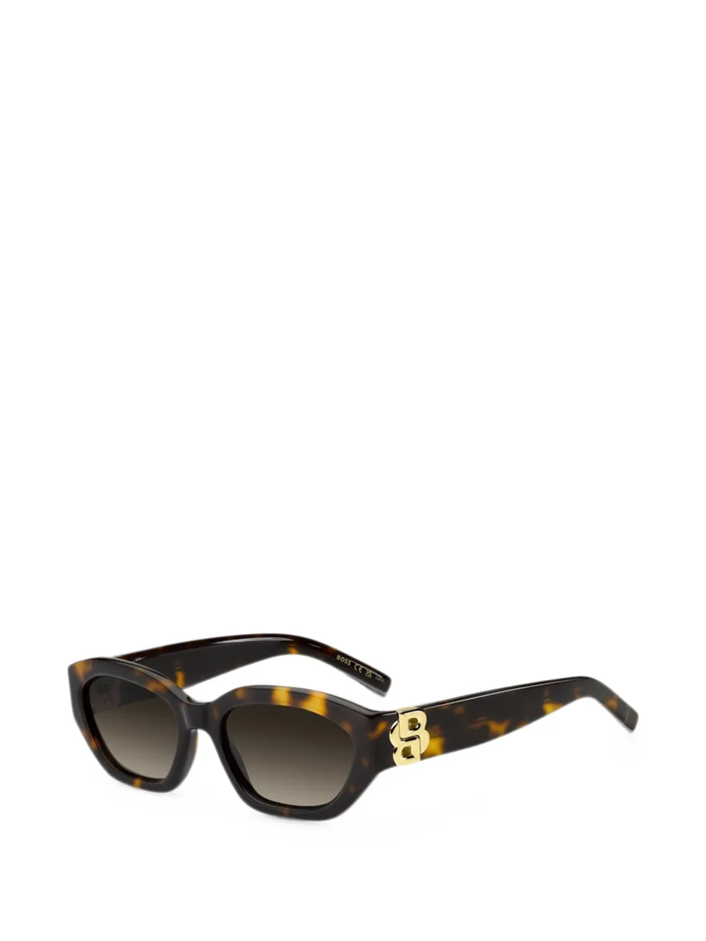 BOSS Zonnebril met schildpadschild-effect Bruin