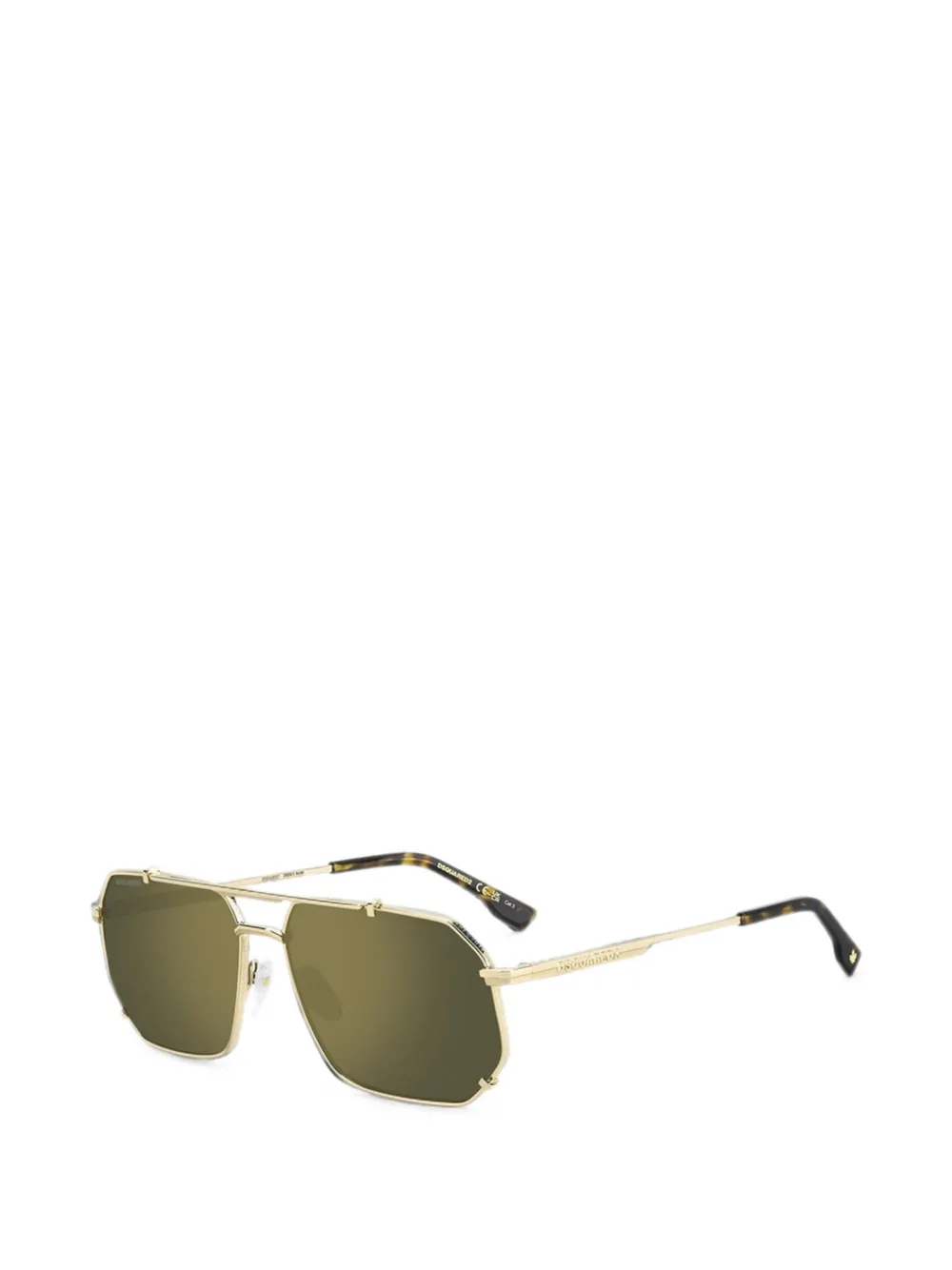 DSQUARED2 EYEWEAR Zonnebril met geometrisch montuur Goud